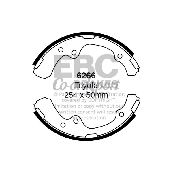 EBC BRAKE SHOE SET image