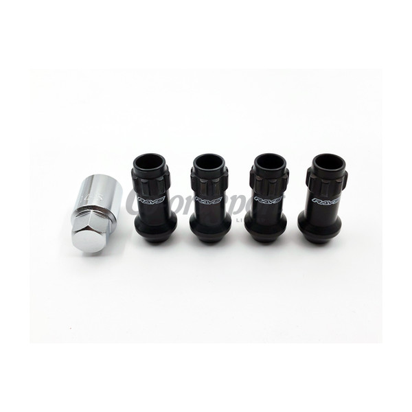 RAYS 17HEX RACING LOCK NUT L48 LONG 12X1.25 BK (Black) image