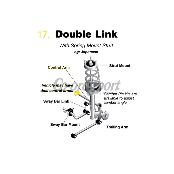 Whiteline Bush Kit - Rr Upper Ctl Arm - Inner image