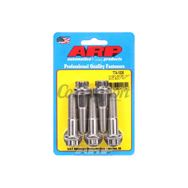 ARP M12 x 1.50 x 50 12pt SS bolts image