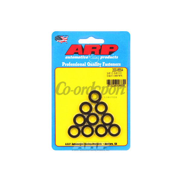 ARP 3/8 ID 5/8 OD black washers image