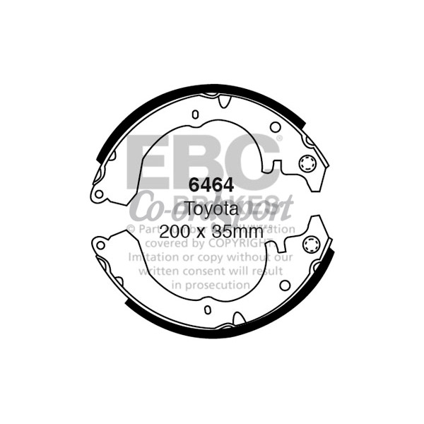 EBC BRAKE SHOE SET image