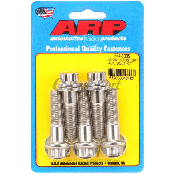 ARP M12 x 1.50 x 45 12pt SS bolts image