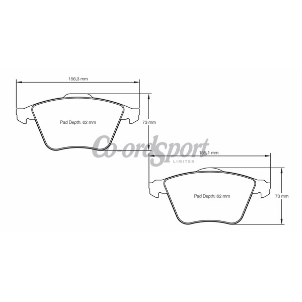 Pagid racing brake pads -RSL19 image