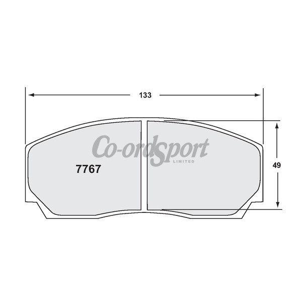 PFC 7767 Z-Rated Brake Pad Set image