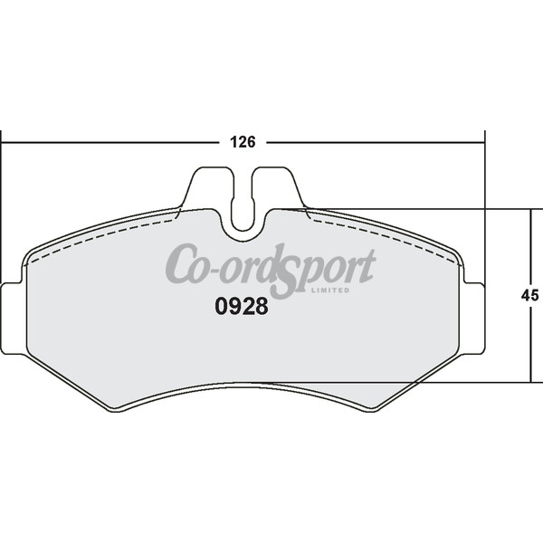 PFC 928 Z-Rated Brake Pad Set image