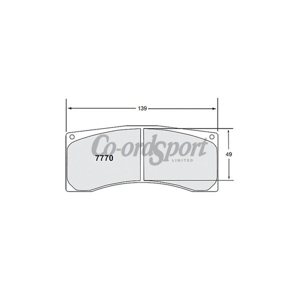 PFC 7770 RACE PAD SET - 84 CMPD 26 MM image