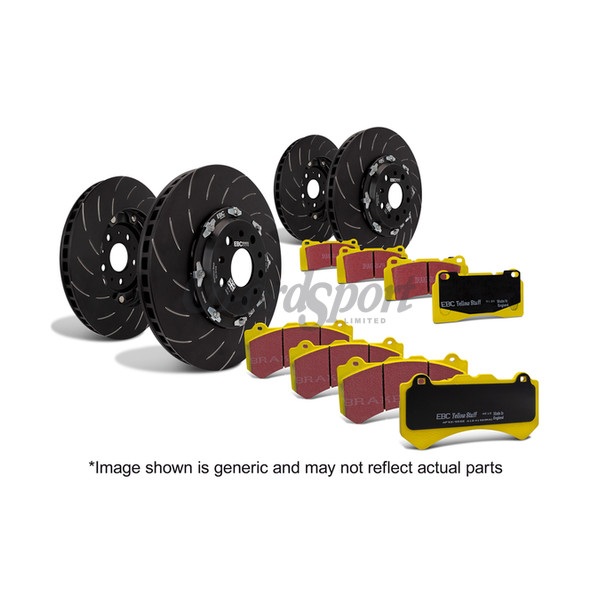 EBC Yellowstuff Pads and 2 Piece Discs Full Vehicle Kit image