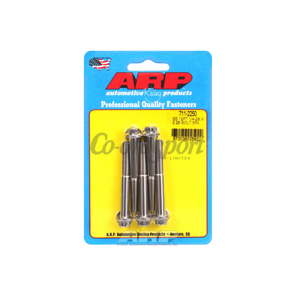ARP 1/4-28 x 2.250 12pt SS bolts image