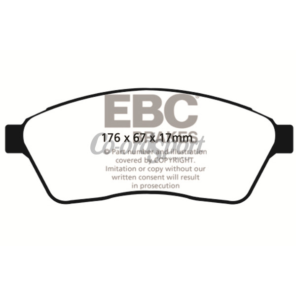 EBC Ultimax OEM Replacement Brake Pads image