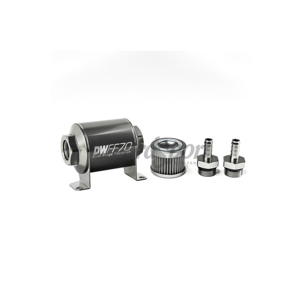 DW In-line fuel filter element and housing kit  stainless st image