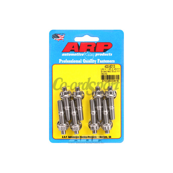 ARP M8 X 1.25 X 45mm broached stud kit - 8pcs image