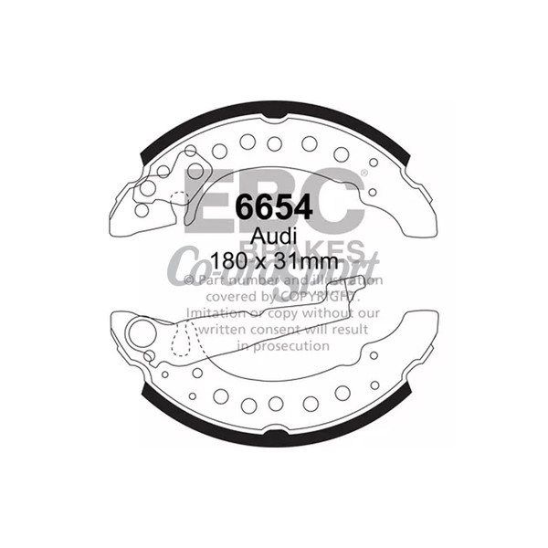 EBC BRAKE SHOE SET image