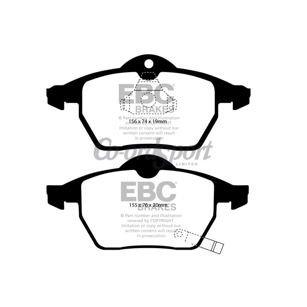 EBC Ultimax OEM Replacement Brake Pads image