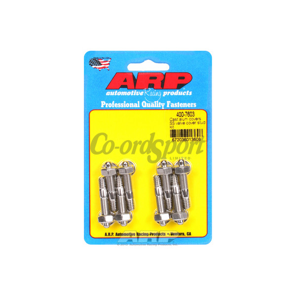 ARP Cast alum covers SS valve cover stud kit image