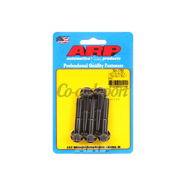 ARP 5/16-24 x 1.750 12pt black oxide bolts image