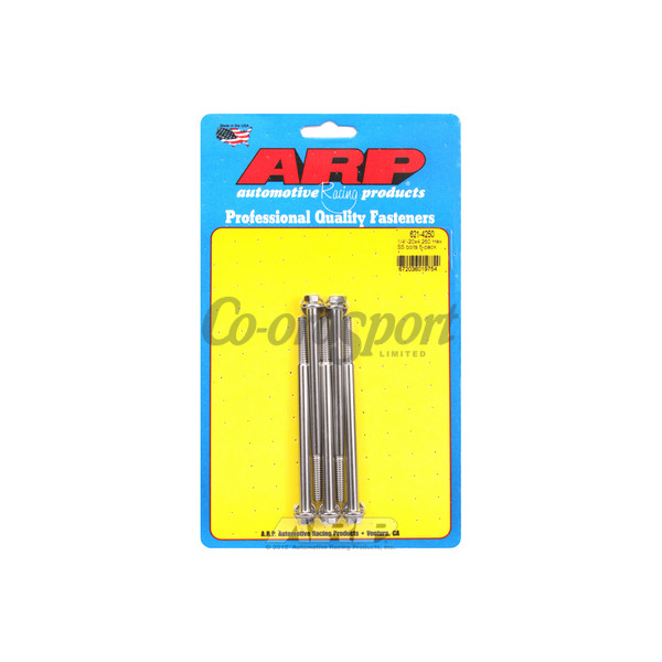 ARP 1/4-20 x 4.250 hex SS bolts image