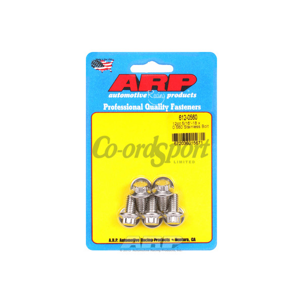 ARP 5/16-18 x 0.560 12pt SS bolts image