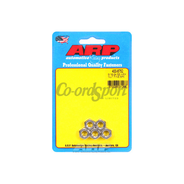 ARP 5/16-24 SS fine hex nut kit image