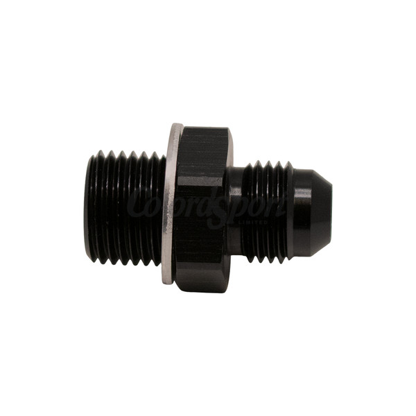 DW 6AN Male Flare to M16 X 15 Male Metric Adapter Incl Crush Wa image