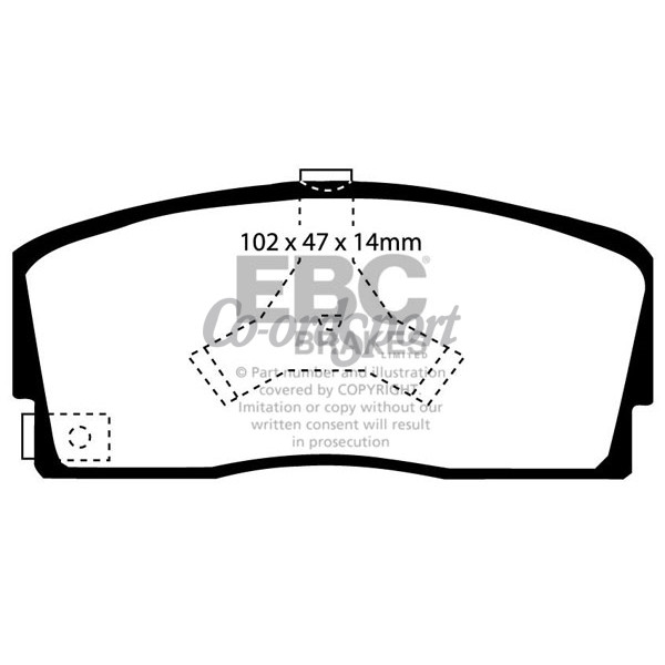 EBC Ultimax OEM Replacement Brake Pads image