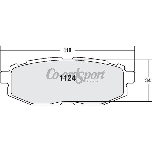 PFC 124 Race Pad Set - 13 Compound 16 mm image