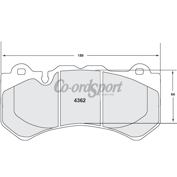 PFC 4362 SEMI METALLIC BRAKE PAD SET image