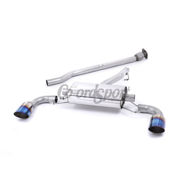 Milltek Non Resonated Cat-back Exhaust GR86 Burnt Ti Tips image