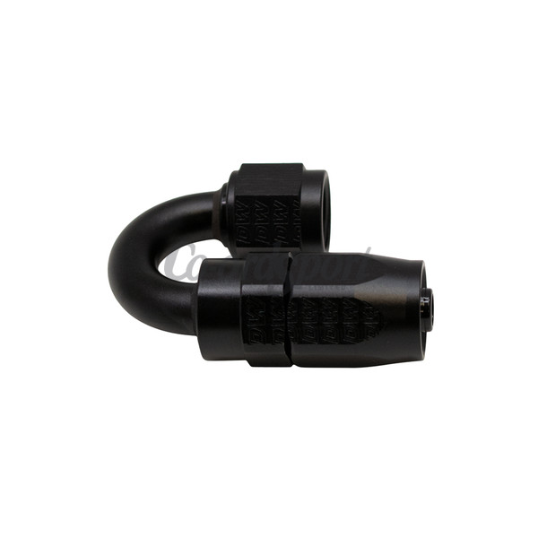 DW 6AN Female Swivel 180-Degree Hose End CPE  Anodized Matte Blac image