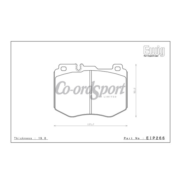 Endless Brake Pads S89F Compound image