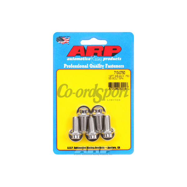 ARP 3/8-24 x .750 12pt SS bolts image