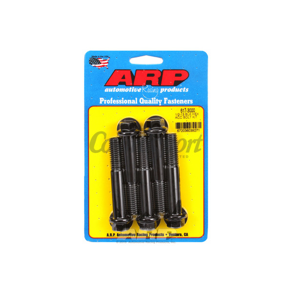 ARP 1/2-13 x 3.000 hex black oxide bolts image