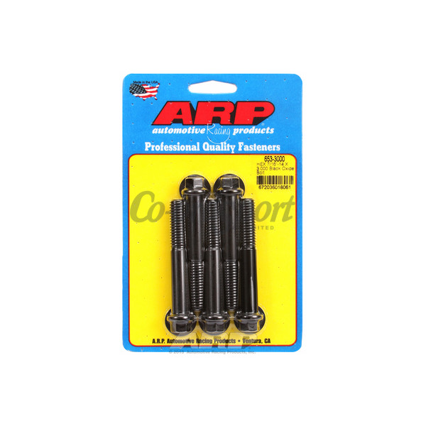 ARP 7/16-14 X 3.000 hex black oxide bolts image