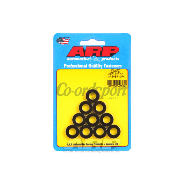 ARP M9 ID .670 OD chamfer black washers image