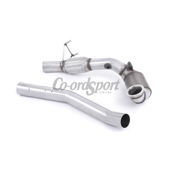 Milltek Large Bore Downpipe and Hi-Flow Sports Cat Audi S1 image