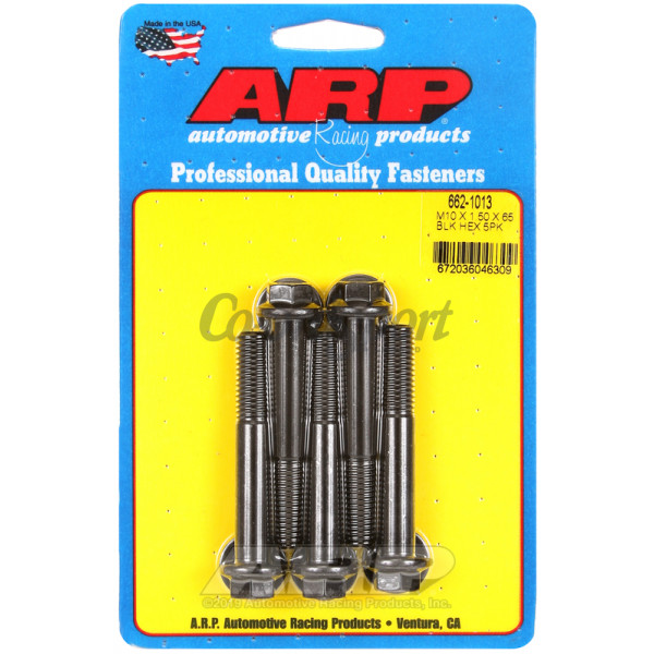 ARP M10 x 1.50 x 65 hex black oxide bolts image