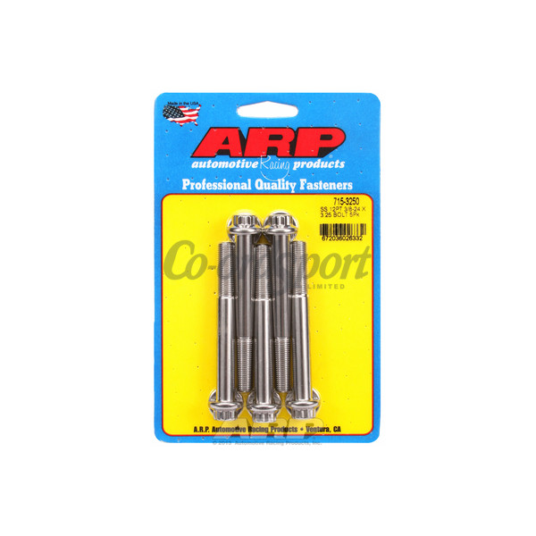 ARP 3/8-24 x 3.250 12pt 7/16 wrenching SS bolts image