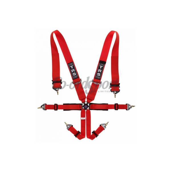 TRS New Pro 2in/3in - 6 point Harness in Red image