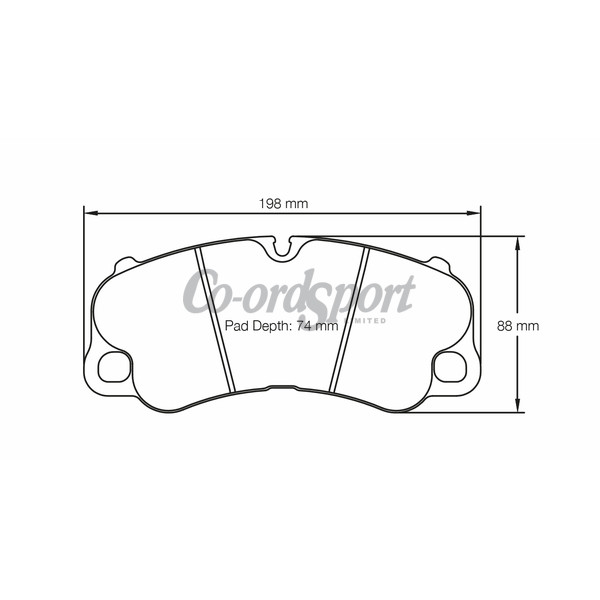 Pagid racing brake pads - RSL29 - Porsche 991 GT3 / RS Front image
