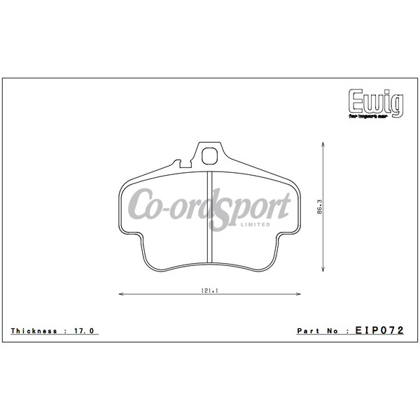 Endless Brake pads N39S Compound 987.1 Cayman S Front image