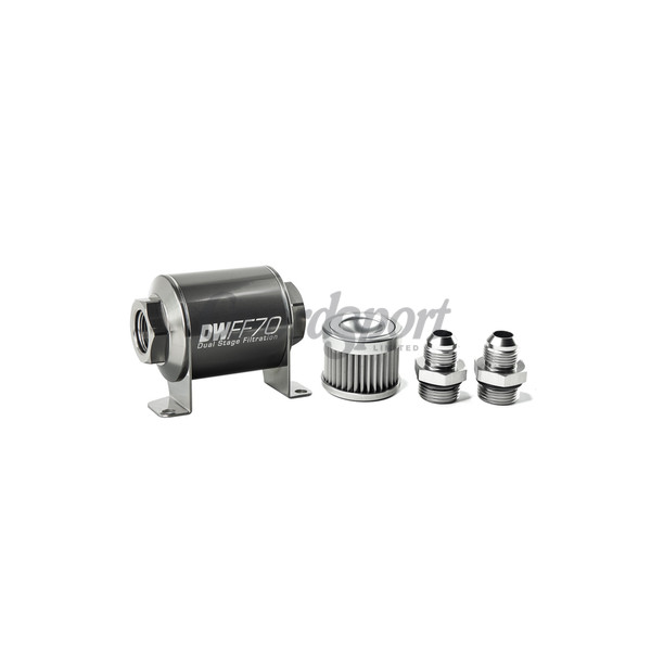 DW In-line fuel filter element and housing kit  stainless st image