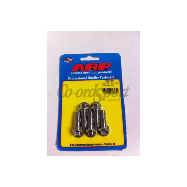 ARP 3/8-16 x 1.000 hex SS bolts image