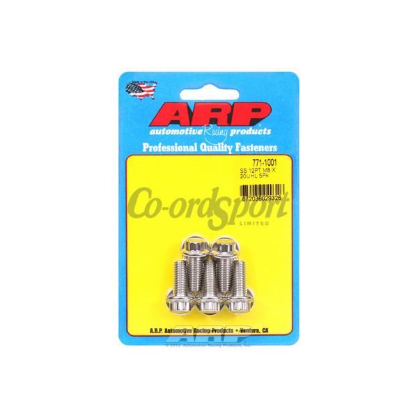 ARP M8 x 1.25 x 20 12pt SS bolts image