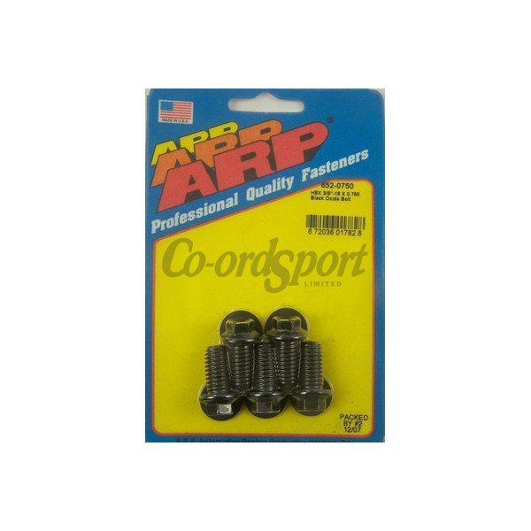 ARP 3/8-16 X 0.750 hex black oxide bolts image