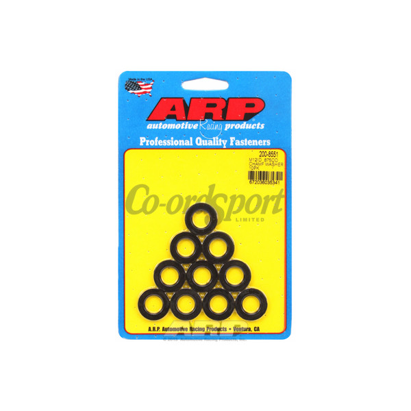 ARP M12 ID .875 OD chamfer black washers image