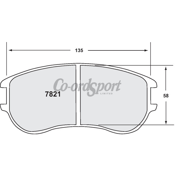 PFC 7821 RACE PAD SET - 01 CMPD 30 MM image