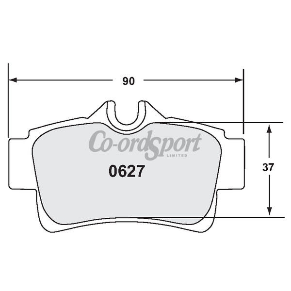 PFC 627 Race Pad Set - 97 Compound 15 mm - Rr image