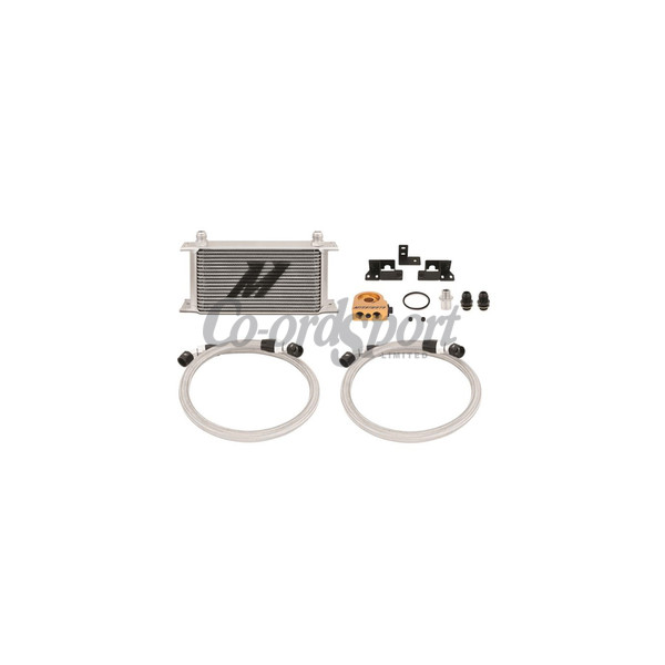 Mishimoto Silver Thermostatic Oil Cooler Kit For Jeep Wrangler JK image