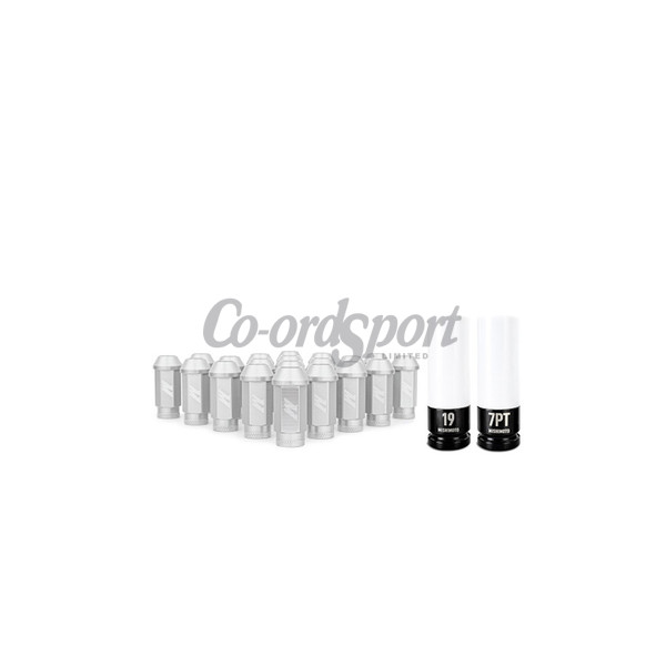 Mishimoto Aluminum Locking Lug Nuts M12x1.5 20pc Set Silver image