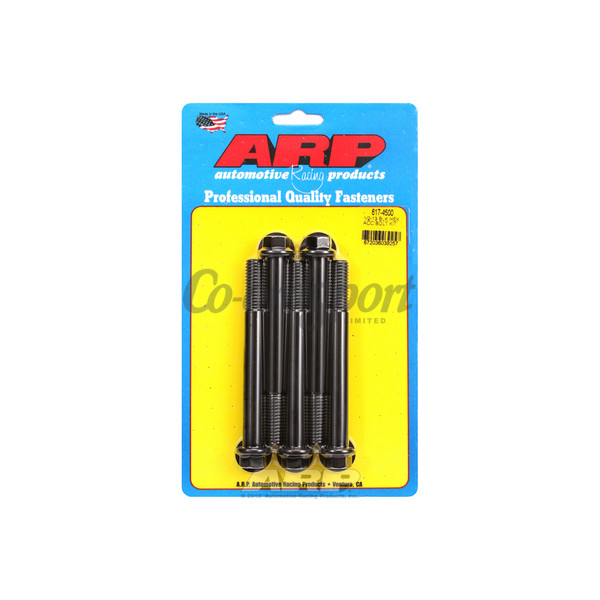 ARP 1/2-13 x 4.500 hex black oxide bolts image